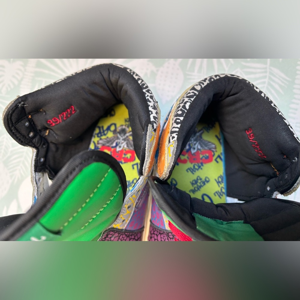 Chemical Baby Sneakers High Top 2022 Limited 1st Edition multicolors Size 7 - Picture 10 of 13